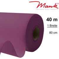 Partytischdecke.de | Tischdecke Mank Linclass 0,80 x 40 m aubergine
