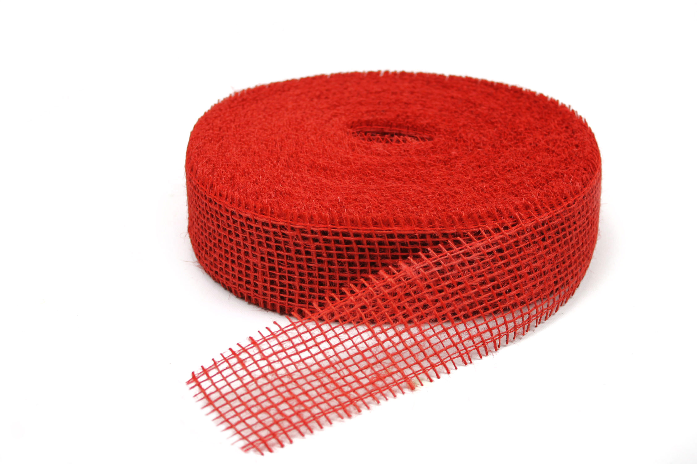 Juteband rot 5 cm x 40 m 1 Rolle in vielen Farben von Baudy e.K