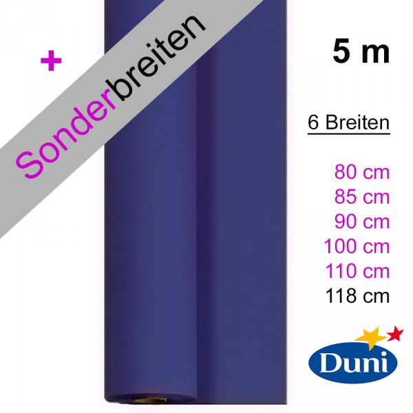 Partytischdecke.de | Tischdecke 1,18 x 5 m Dunicel dunkelblau