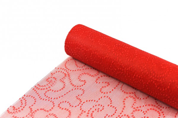 Sizolace Flock rot Vorteils-Rolle 30 cm x 25 m
