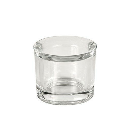 Kerzenhalter, Glas Ø 6,3 x 5,5 cm für Teelichte 1 Stück
