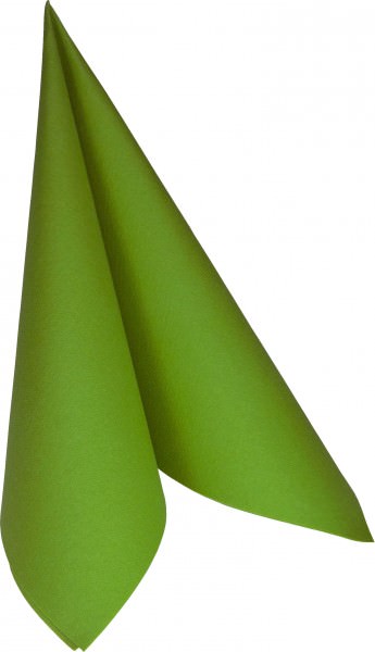 Partytischdecke.de | Duni Serviette Dunisoft 40x40, 1/4 Falz leaf green