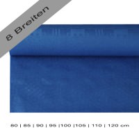 Partytischdecke.de | Papiertischdecke Damastprägung 8 lfm dunkelblau