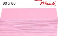 Partytischdecke.de | Mitteldecke 80 x 80 cm Mank Linclass hellrosa
