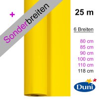 Partytischdecke.de | Tischdecke Sonderbreiten 25 m Dunicel gelb