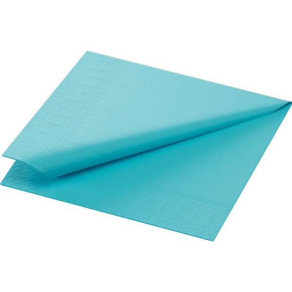 Partytischdecke.de | Duni Serviette Tissue 24x24 1/4 Falz mint blue 250er