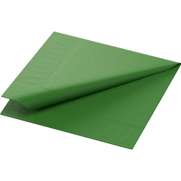 Partytischdecke.de | Duni Serviette Tissue 24x24 1/4 Falz leaf green