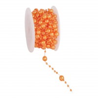 Partytischdecke.de | Perlenband 8 mm x 10 m apricot 1 Rolle Partytischdecke.de | Perlenband 8 mm x 10 m apricot 1 Rolle