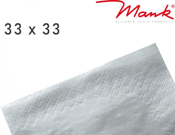 Partytischdecke.de | Serviette Mank 33x33 Tissue silber