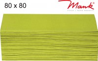 Partytischdecke.de | Mitteldecke 80 x 80 cm Mank Linclass kiwi