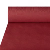 Partytischdecke.de | Papiertischdecke Damastprägung 1 m x 50 m bordeaux