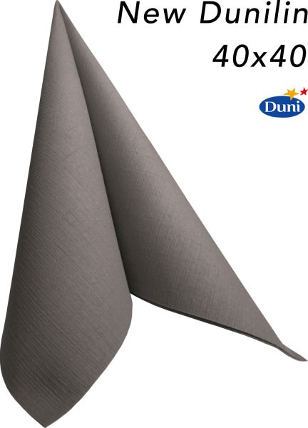 Partytischdecke.de | Serviette Duni Dunilin 40x40 granite grey