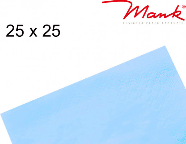 Partytischdecke.de | Serviette Mank 25x25 Tissue hellblau