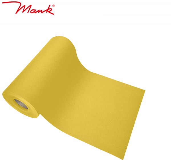 Partytischdecke.de | Tischband Mank Linclass 20 cm x 20 m gelb