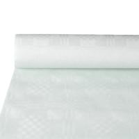 Partytischdecke.de | Papiertischdecke Damastprägung 1,2 m x 10 m weiss