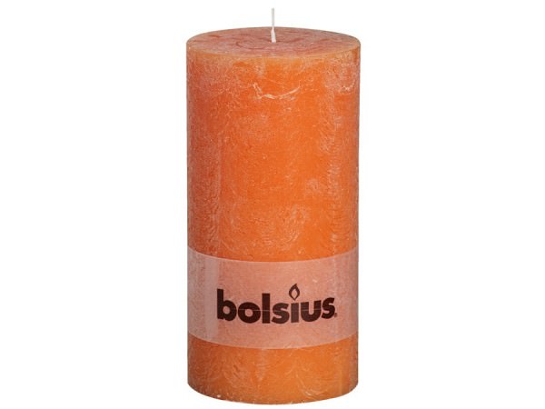 Kerze Bolsius Rustic orange Ø 10 cm x Höhe