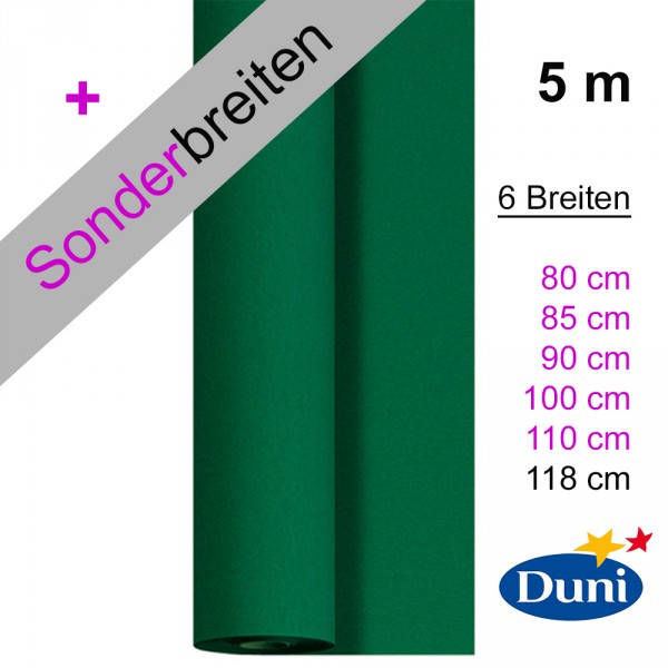 Partytischdecke.de | Tischdecke 1,18 x 5 m Dunicel dunkelgrün