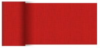 Partytischdecke.de | Tischläufer 15 cm x 20 m Dunicel Linnea rot