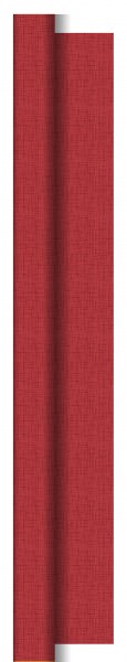 Partytischdecke.de | Tischdecke 1,18 m x 25 m Dunisilk+ Linnea bordeaux