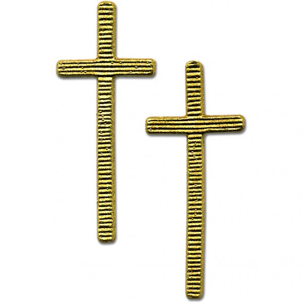 Verzierwachs Kreuz 50 cm x 20 mm gold 2 Stück