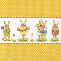 Partytischdecke.de | Servietten 33x33 Little Bunnies 20 Stück Partytischdecke.de | Servietten 33x33 Little Bunnies 20 Stück