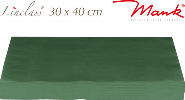 Partytischdecke.de | Tischset 30 x 40 cm Mank Linclass dunkelgrün