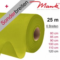 Partytischdecke.de | Tischdecke Mank Linclass kiwi 25 m x Breite