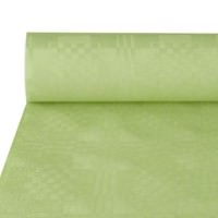 Partytischdecke.de | Papiertischdecke Damastprägung 1 m x 50 m pastellgrün