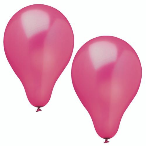 Partytischdecke.de | Luftballons Ø 25 cm pink Metallic 10 Stück