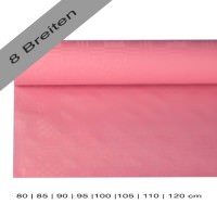 Partytischdecke.de | Papiertischdecke Damastprägung 8 lfm rosa