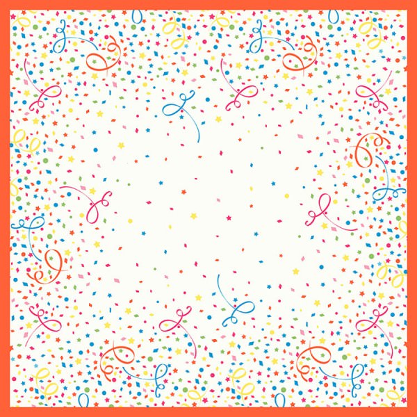 Partytischdecke.de | Duni Mitteldecke 84x84 cm Dunicel Confetti
