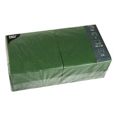 Partytischdecke.de | Servietten 33x33 Color dunkelgrün 1.000 Stück 3-lagig