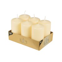 Stumpenkerzen Ø 6 x 11,5 creme 6er Pack