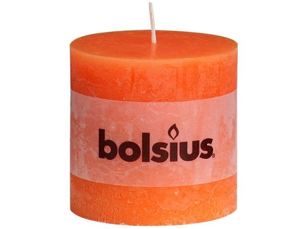 Kerze Bolsius Rustic orange Ø 10 cm x Höhe
