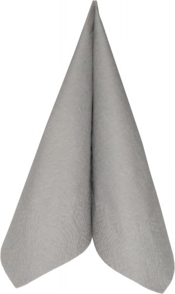 Partytischdecke.de | Duni Serviette Tissue 33x33 1/4 Falz granite grey 