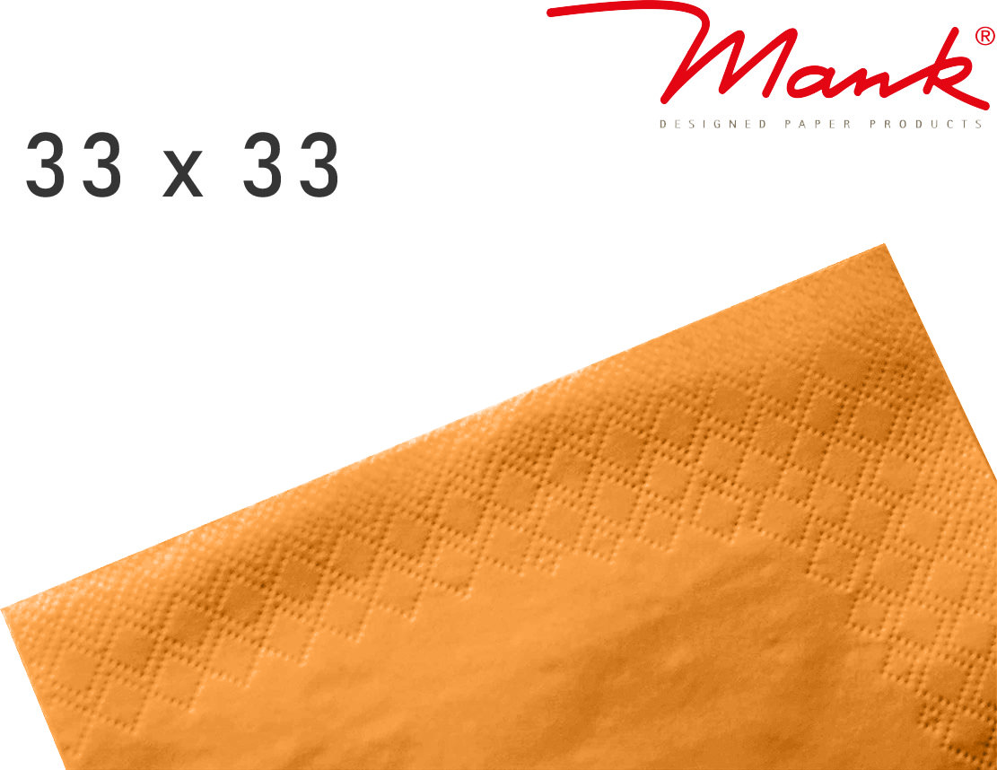 Serviette Orange 33x33 Tissue Mank In Riesiger Auswahl Von Mank - Ideal ...