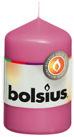 Partytischdecke.de | Stumpenkerze Bolsius Ø 4,8 x 8 cm fuchsia