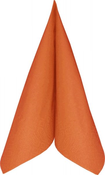 Partytischdecke.de | Duni Serviette Tissue 24x24 1/4 Falz mandarin 250er