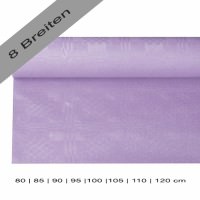 Partytischdecke.de | Papiertischdecke Damastprägung 8 lfm flieder
