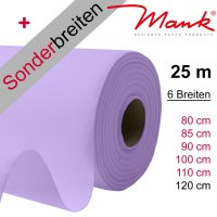 Partytischdecke.de | Tischdecke Mank Linclass flieder 25 m x Breite