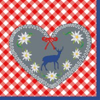 Partytischdecke.de | Duni Serviette 33x33 Floral Hearts Partytischdecke.de | Duni Serviette 33x33 Floral Hearts