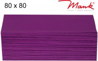 Partytischdecke.de | Mitteldecke 80 x 80 cm Mank Linclass aubergine