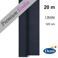 Partytischdecke.de | Premium Tischdecke Duni 1,20 x 20 m Evolin schwarz