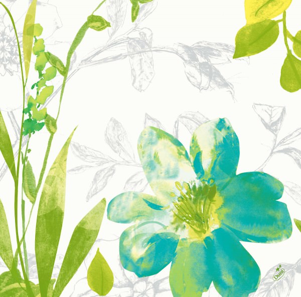 Partytischdecke.de | Serviette Duni Dunisoft 40x40 Summertime Blue