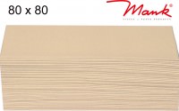 Partytischdecke.de | Mitteldecke 80 x 80 cm Mank Linclass creme