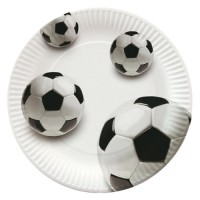 PAPSTAR Pappteller Football - 23 Cm, 10 Stück, Aus FSC-Karton, Biologisch Abbaubar, Fußball-Design