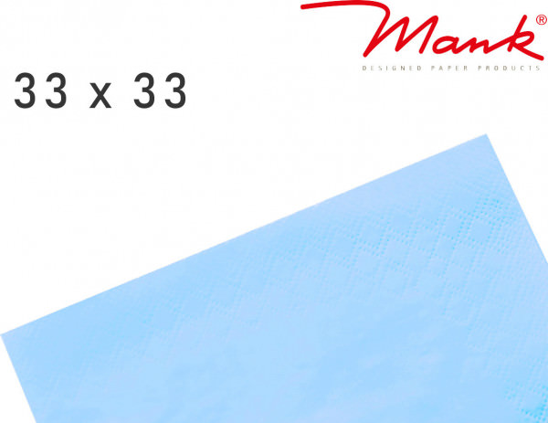 Partytischdecke.de | Serviette Mank 33x33 Tissue hellblau