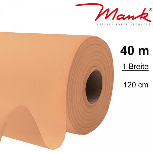 Partytischdecke.de | Tischdecke Mank Linclass 1,20 x 40 m apricot