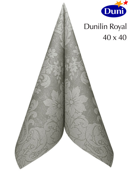 Partytischdecke.de | Duni Serviette Dunilin 40x40 Royal granite grey