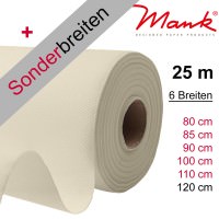 Partytischdecke.de | Tischdecke Mank Linclass champagner 25 m x Breite